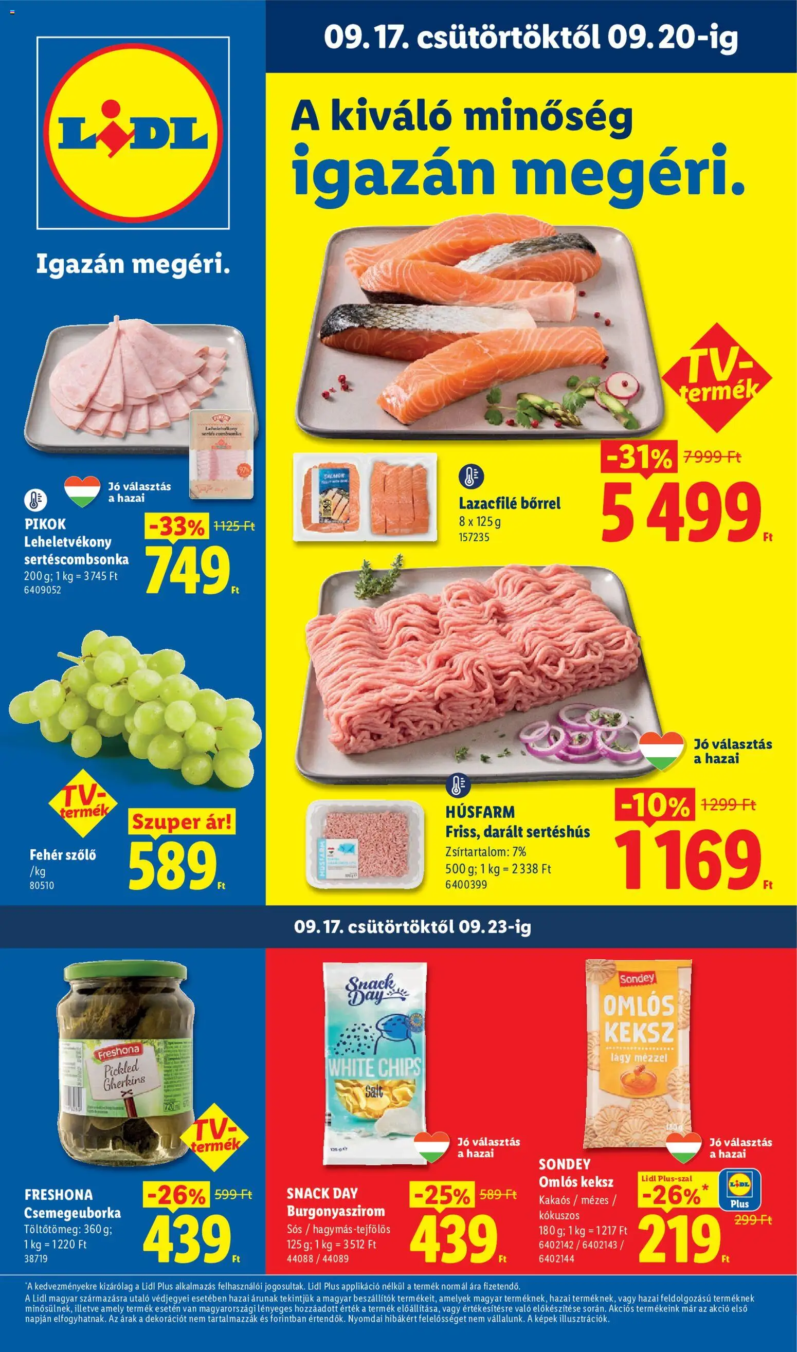 Lidl akciós újság - 1oldal - érvényes 2026.09.17.-tól