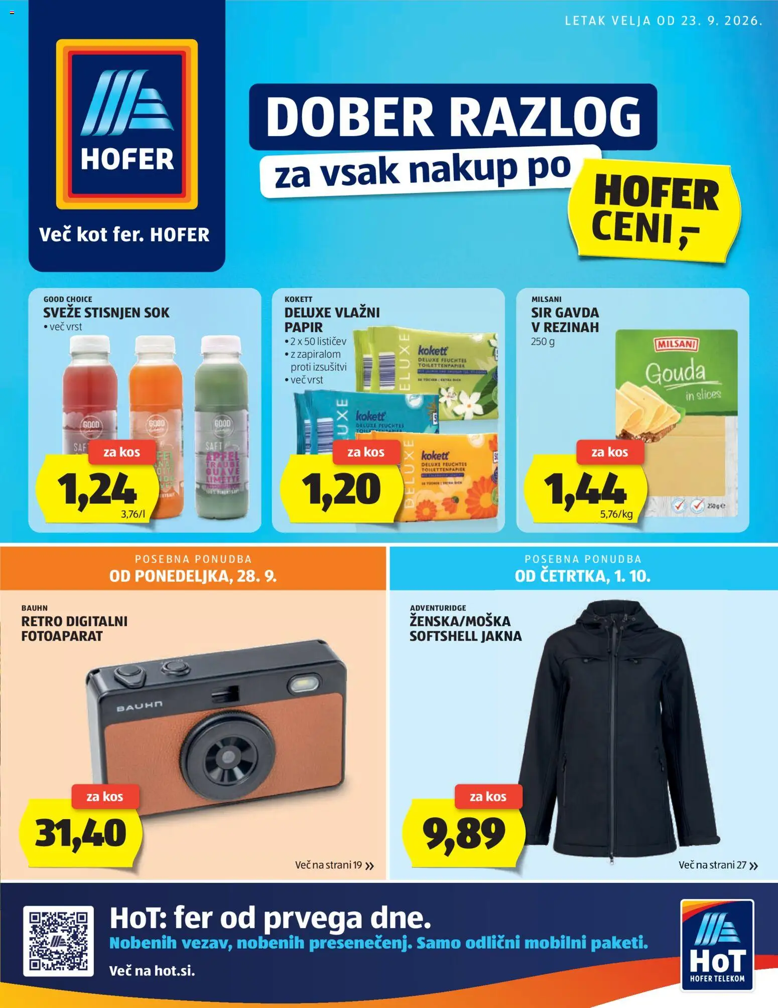 Hofer SI Katalog - stranica 1- važeći od 23.09.2026