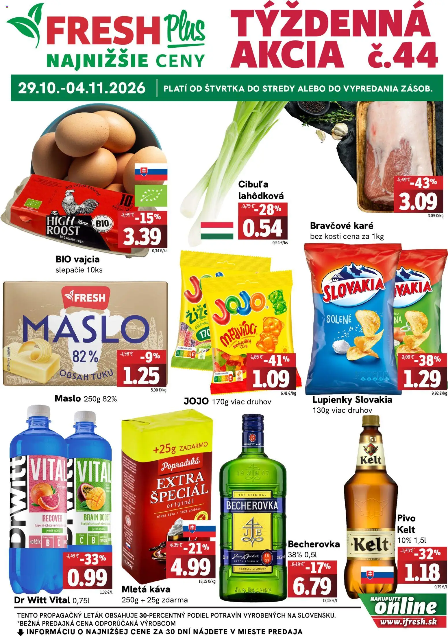Fresh leták - strana 1- platný od 29.10.2026