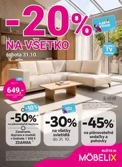 Möbelix leták platný od 26.10.2026