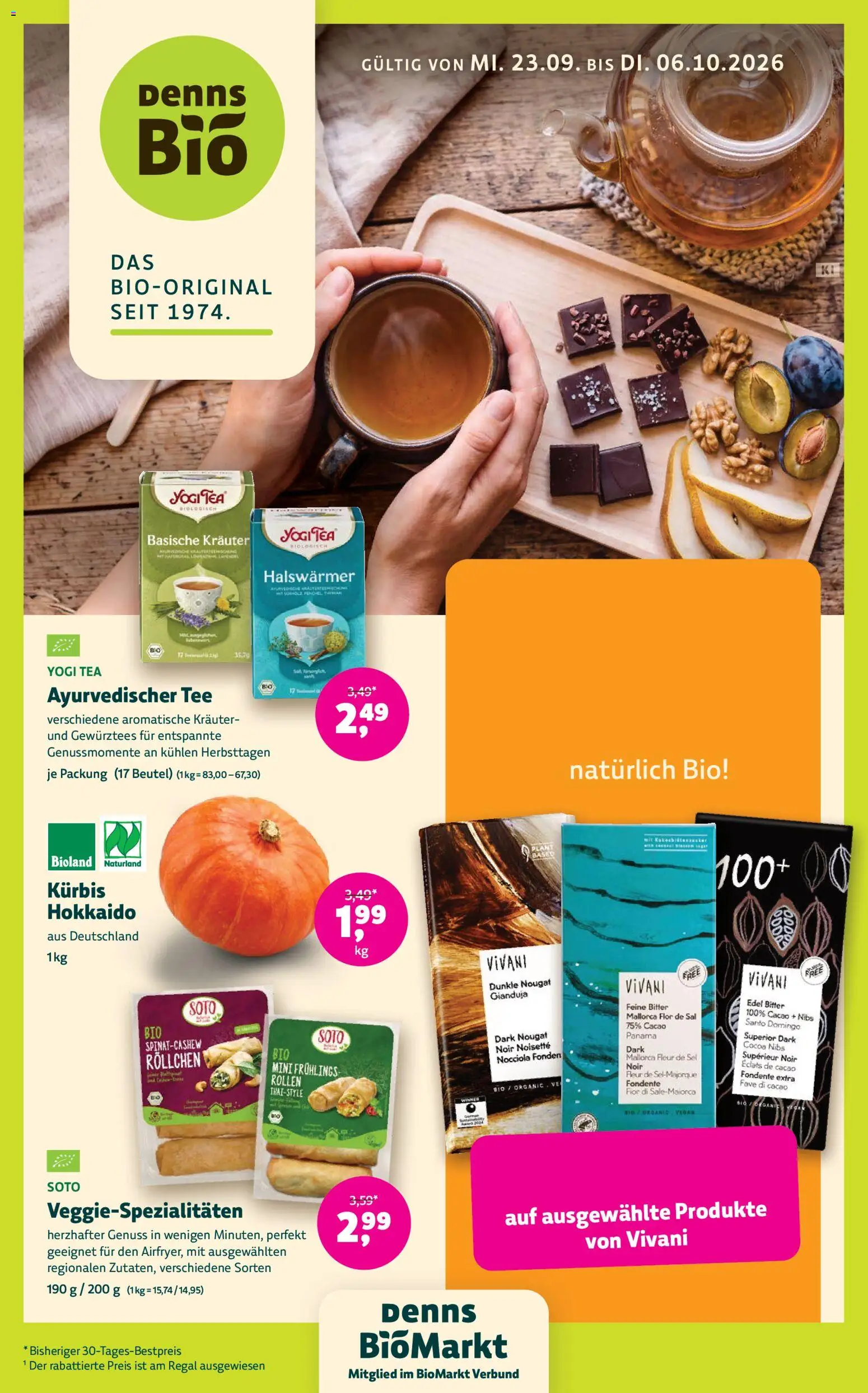 Denns BioMarkt Angebote - Seite 1 - gültig ab 23.09.2026