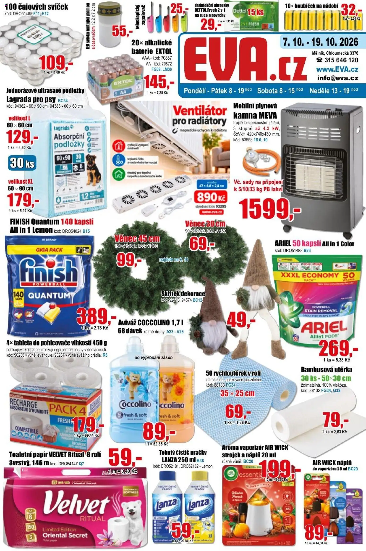 Eva supermarket leták - strana 1- platný od 07.10.2026