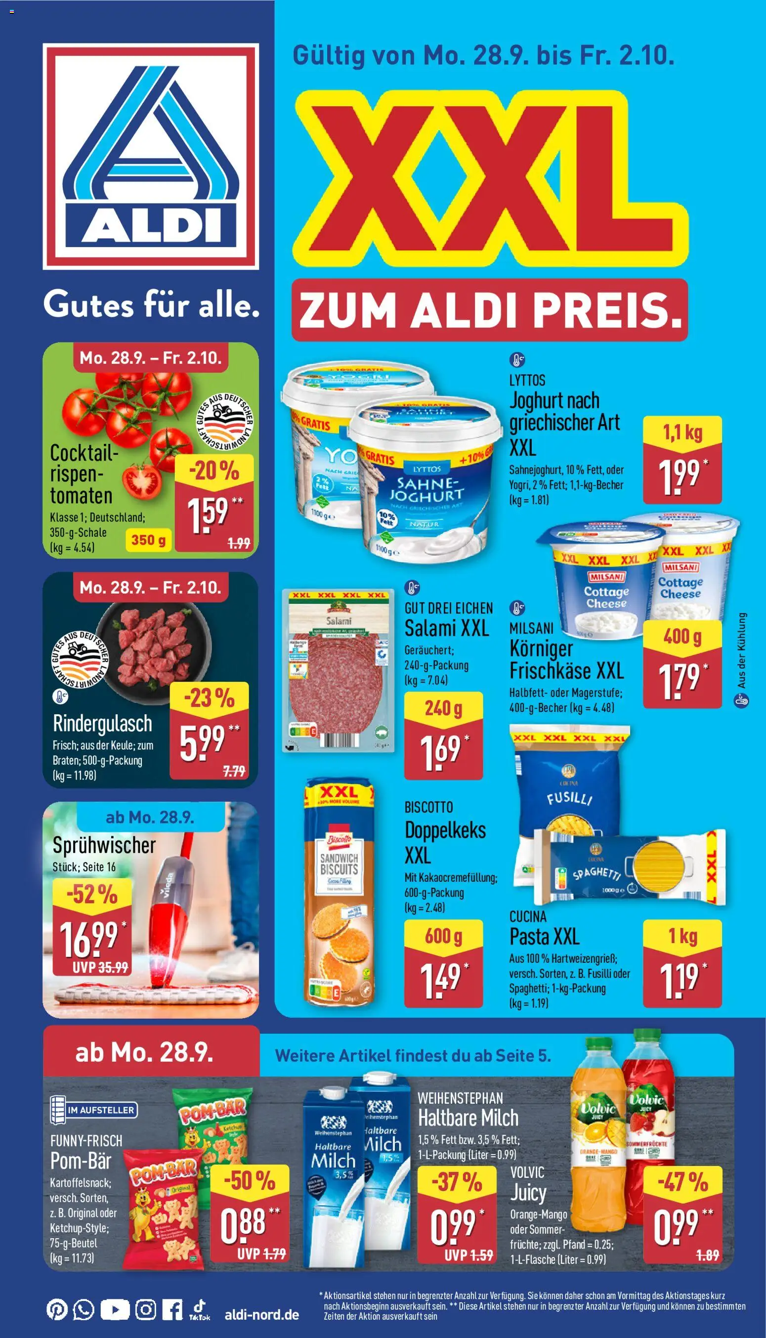 Aldi Prospekt - Seite 1 - gültig ab 28.09.2026