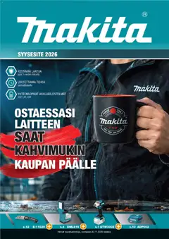 Esikatselu Makita tarjoukset voimassa alkaen 02/10/2026