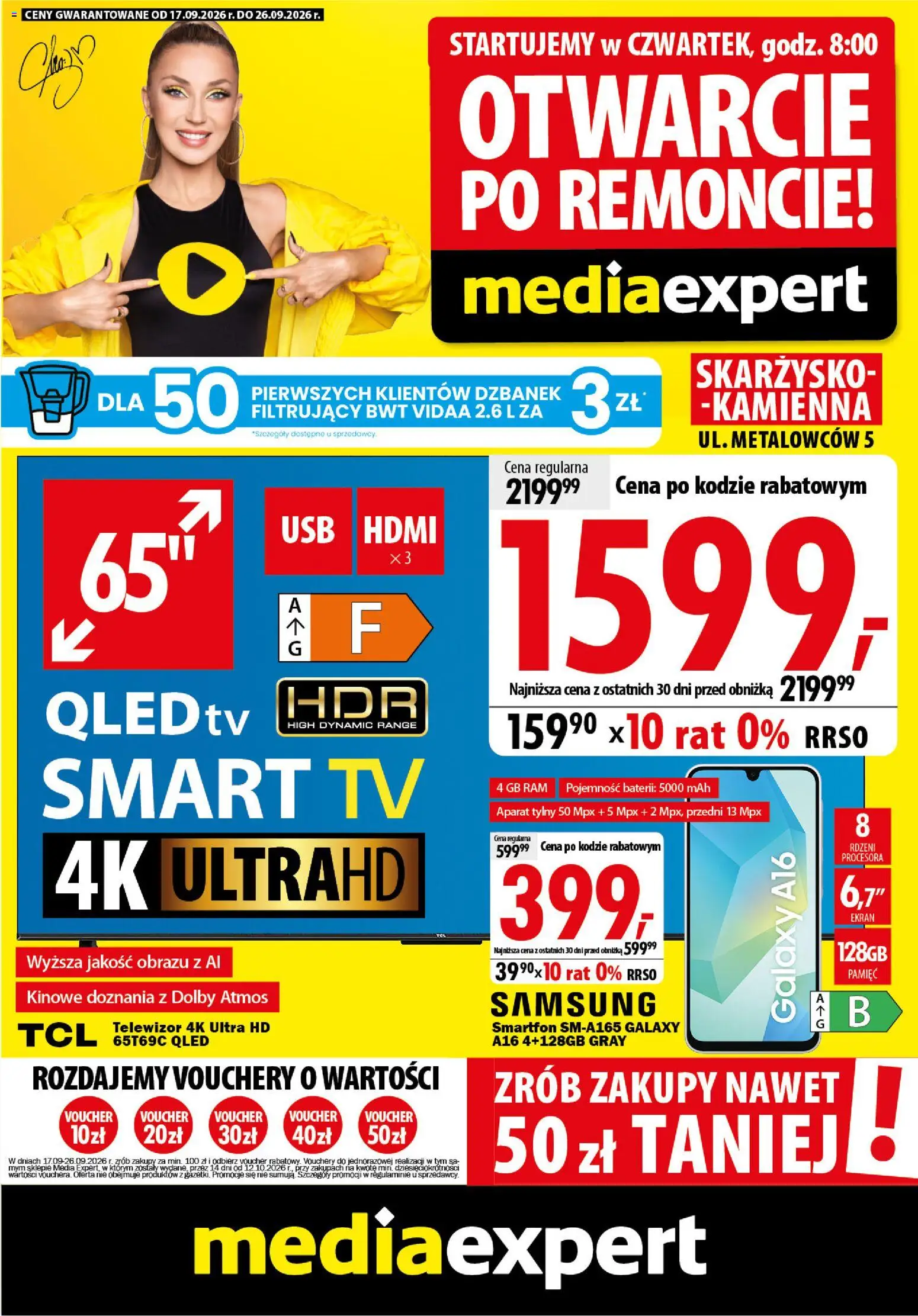 Mediaexpert promocje - Otwarcie po remoncie Skarżysko-Kamienna - strona 1- ważny od 17.09.2026