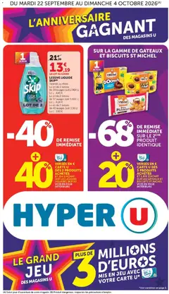Aperçu Hyper U catalogue valable à partir du 22/09/2026