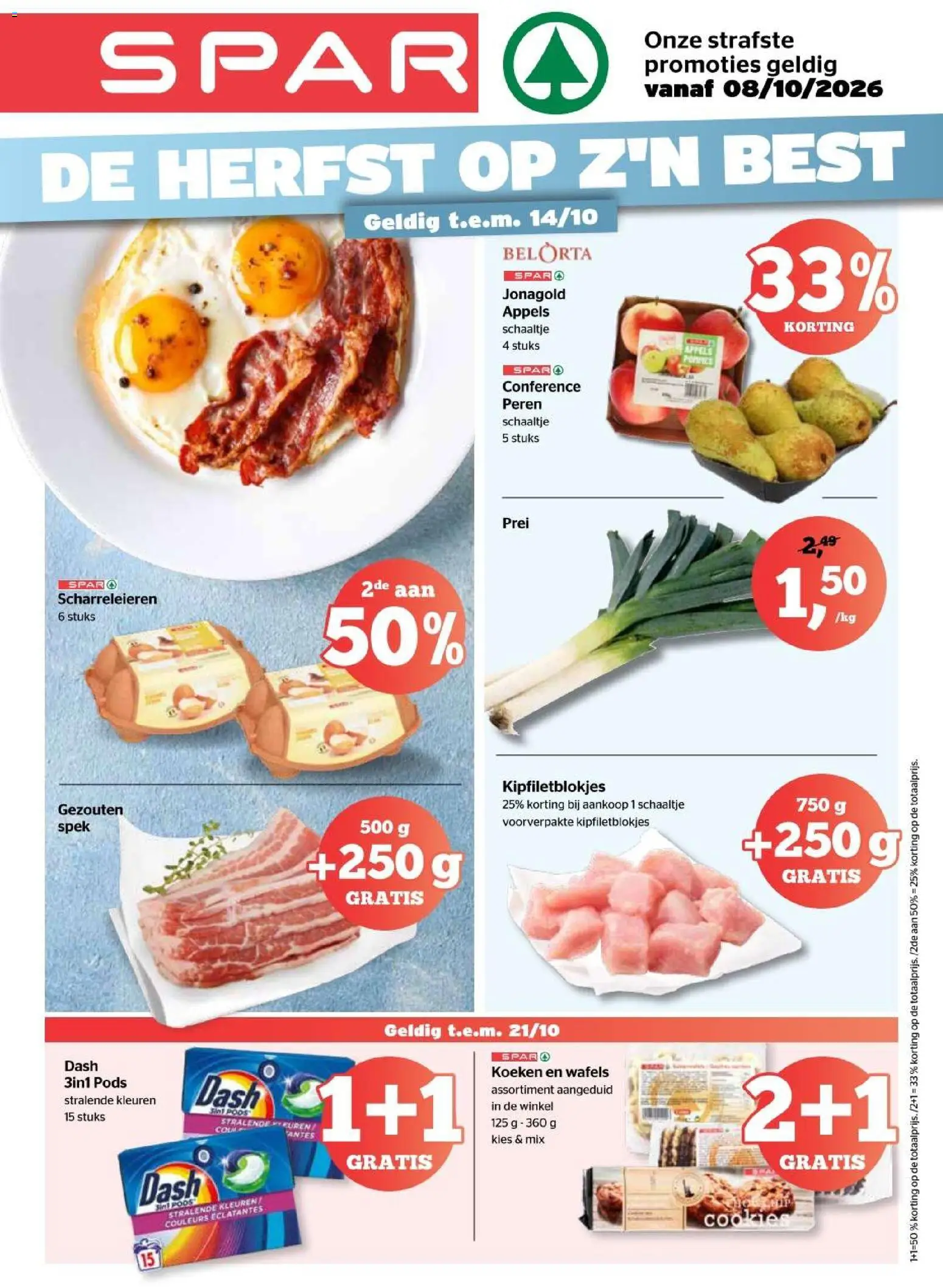 Spar folder / publicité - pagina 1- geldig vanaf 09/10/2026