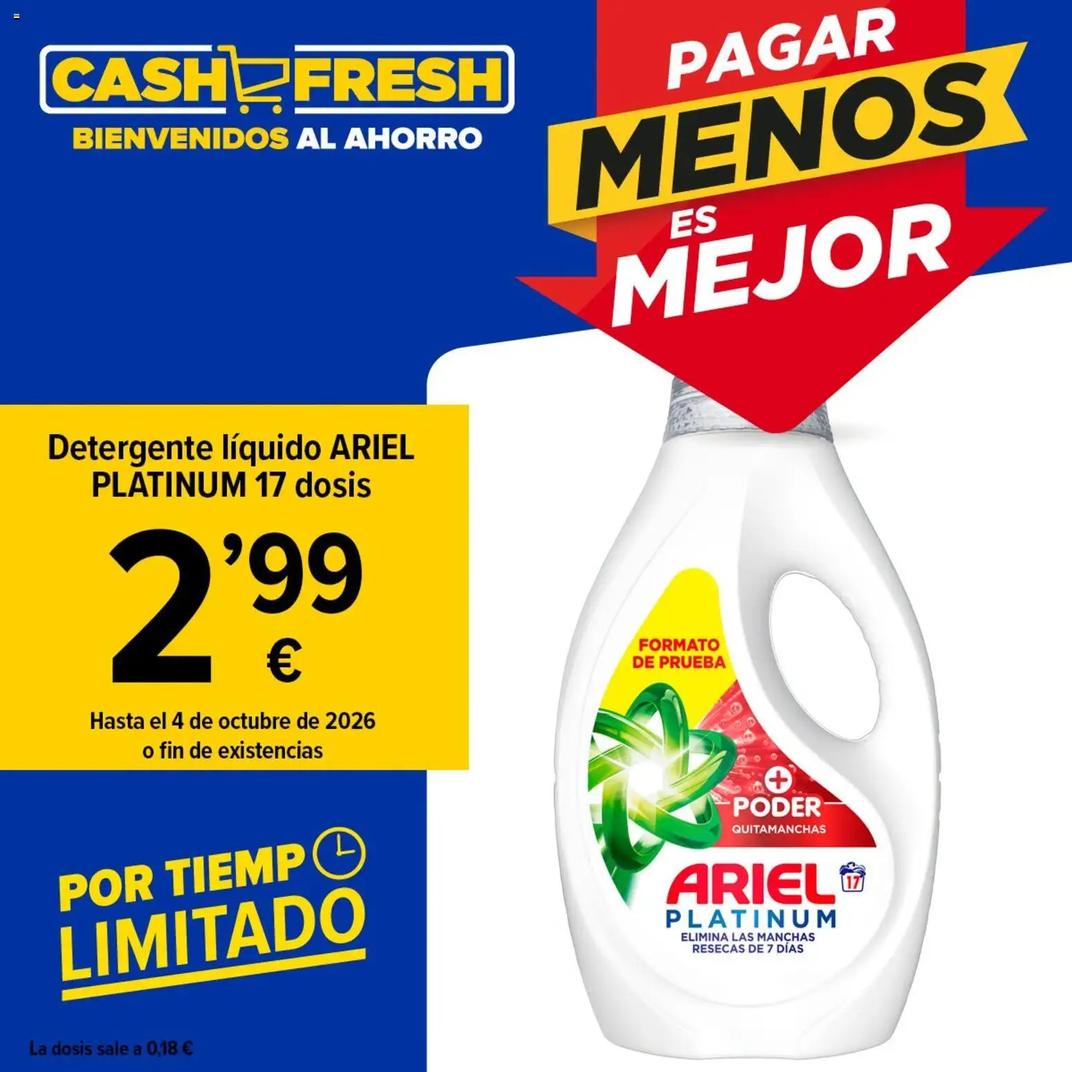 Cash Fresh folleto Ariel 17 - Página de 1 - Válido desde 28/09/2026