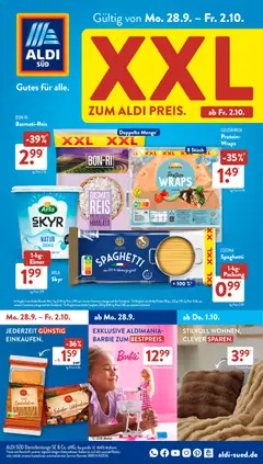 Vorschau Aldi Süd Prospekt gültig ab 28.09.2026