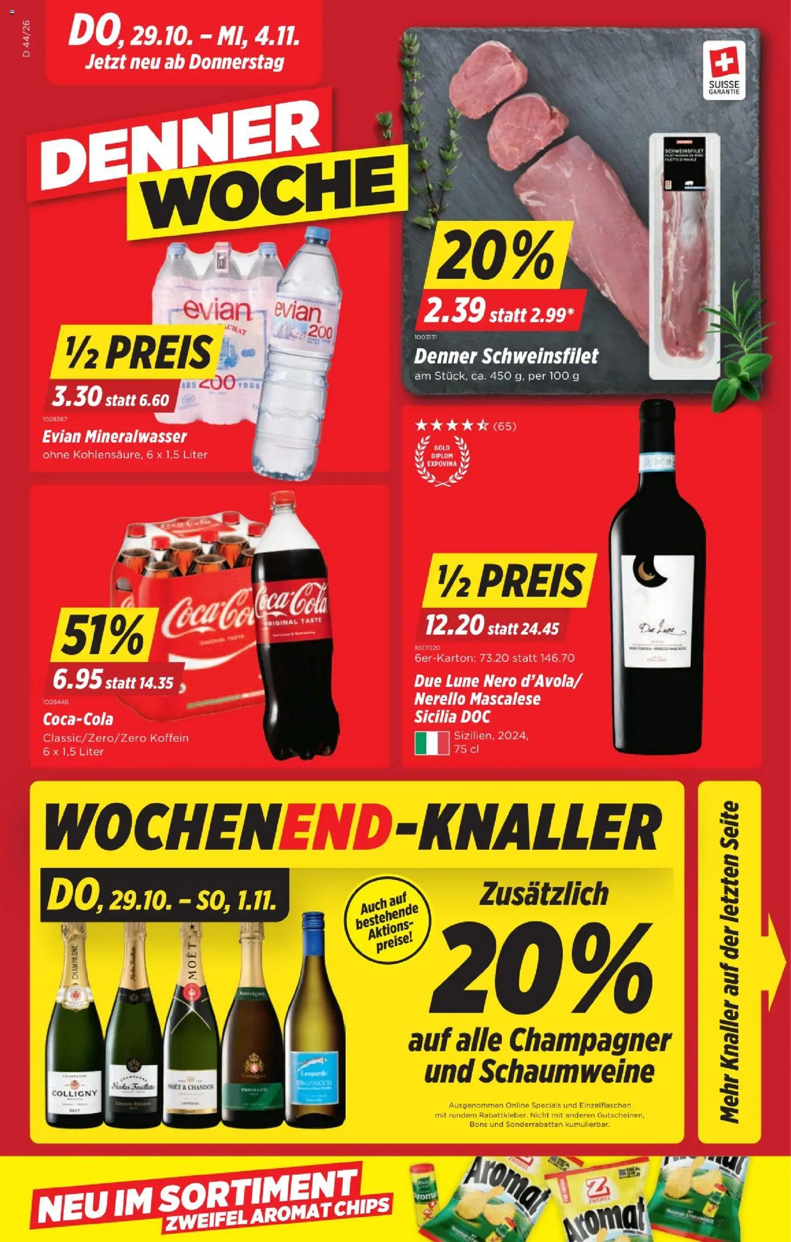 Denner aktionen - Seite 1- gültig ab 29.10.2026