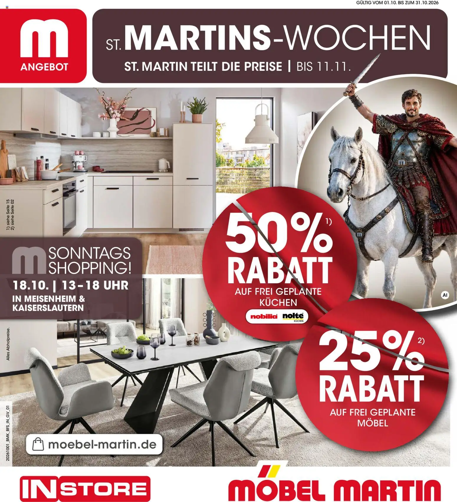 Möbel Martin Prospekt - Seite 1 - gültig ab 01.10.2026