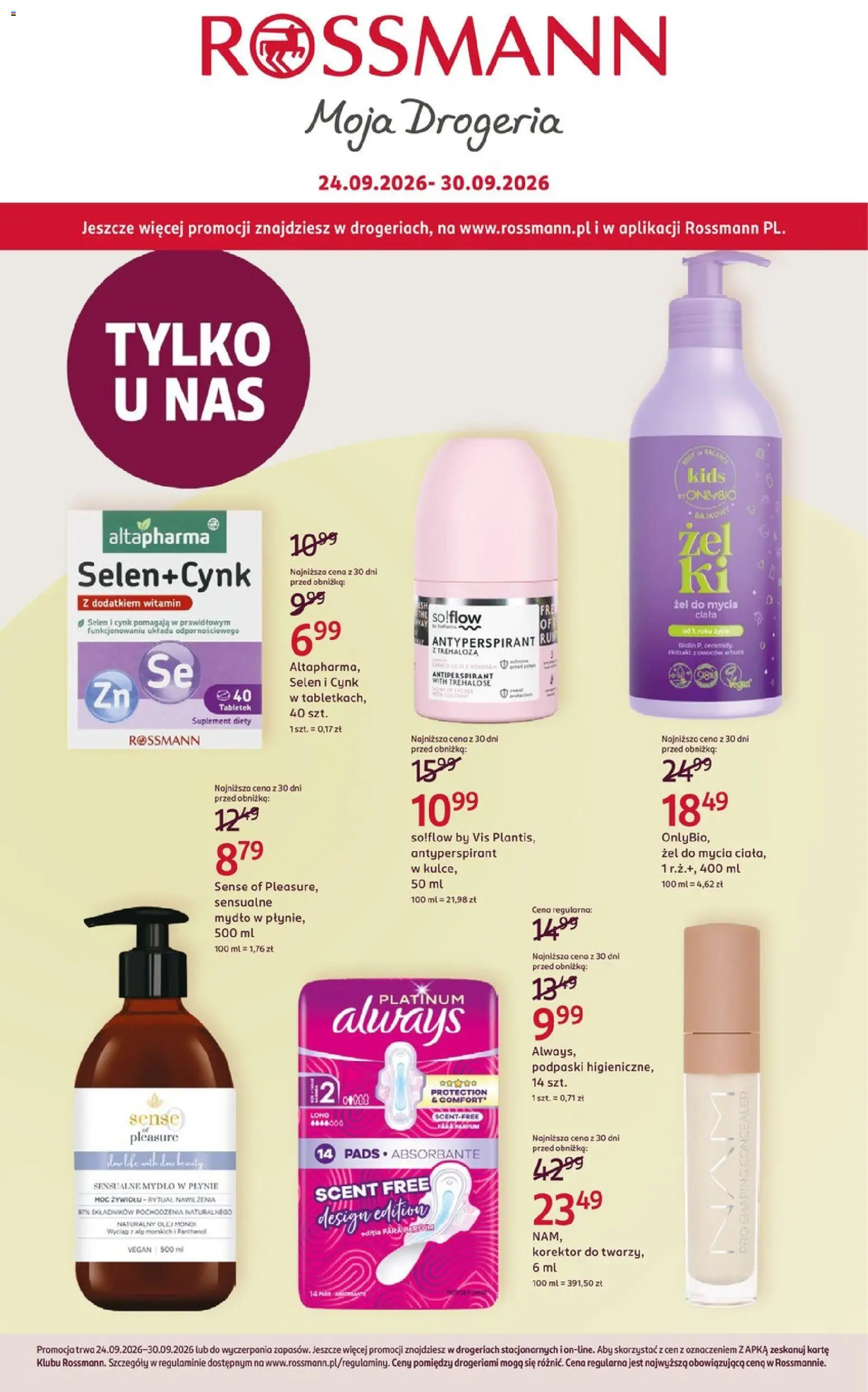 Rossmann gazetka - strona 1- ważny od 24.09.2026