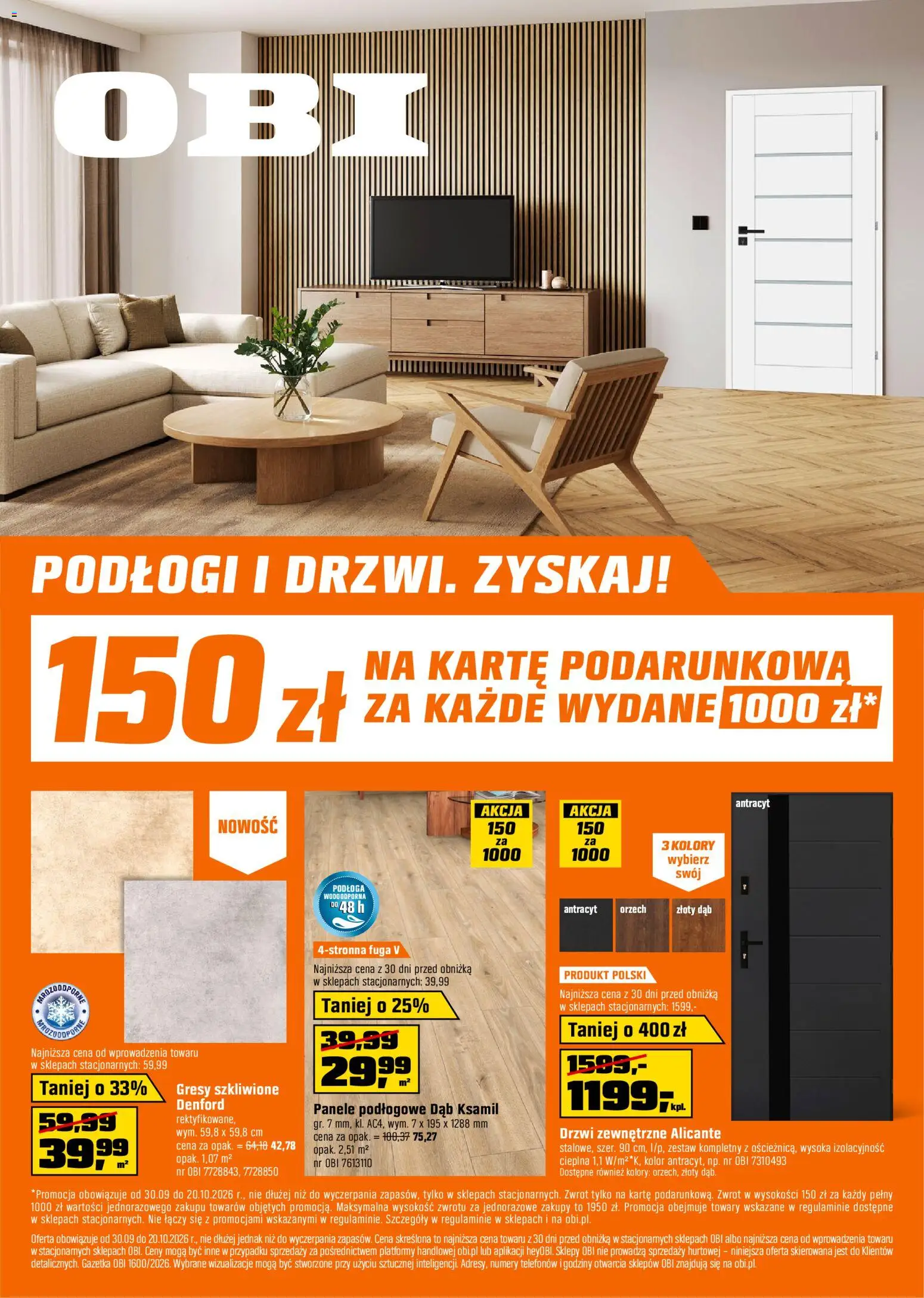 OBI gazetka - strona 1- ważny od 30.09.2026
