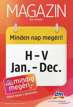 Előnézet DM Drogerie Markt akciós újság érvényes 2026.10.01.-tól