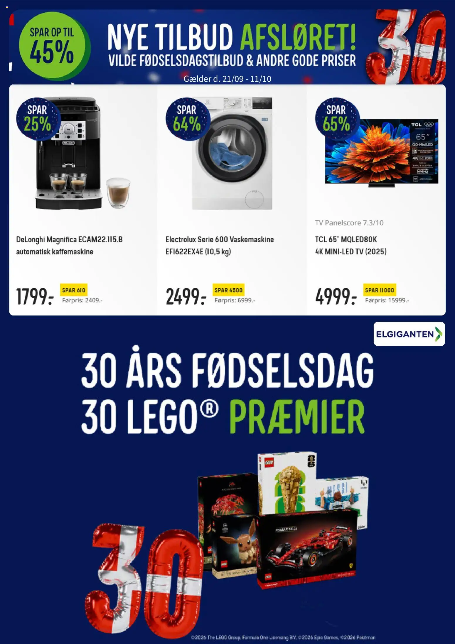 Elgiganten - Tilbudsavis - 30 ÅRS FØDSELSDAG - side 1- gyldig fra 21/09/2026
