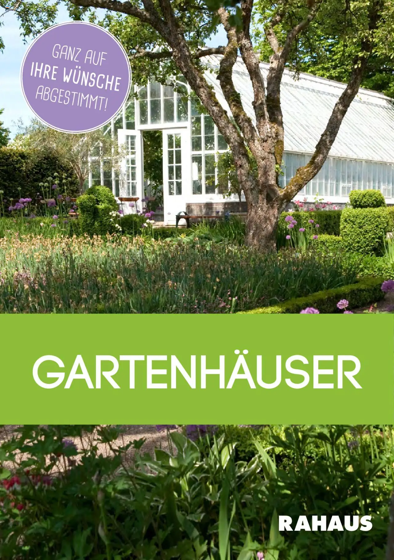 Prospekt Gartenhäuser - Seite 1 - gültig ab 01.09.2022