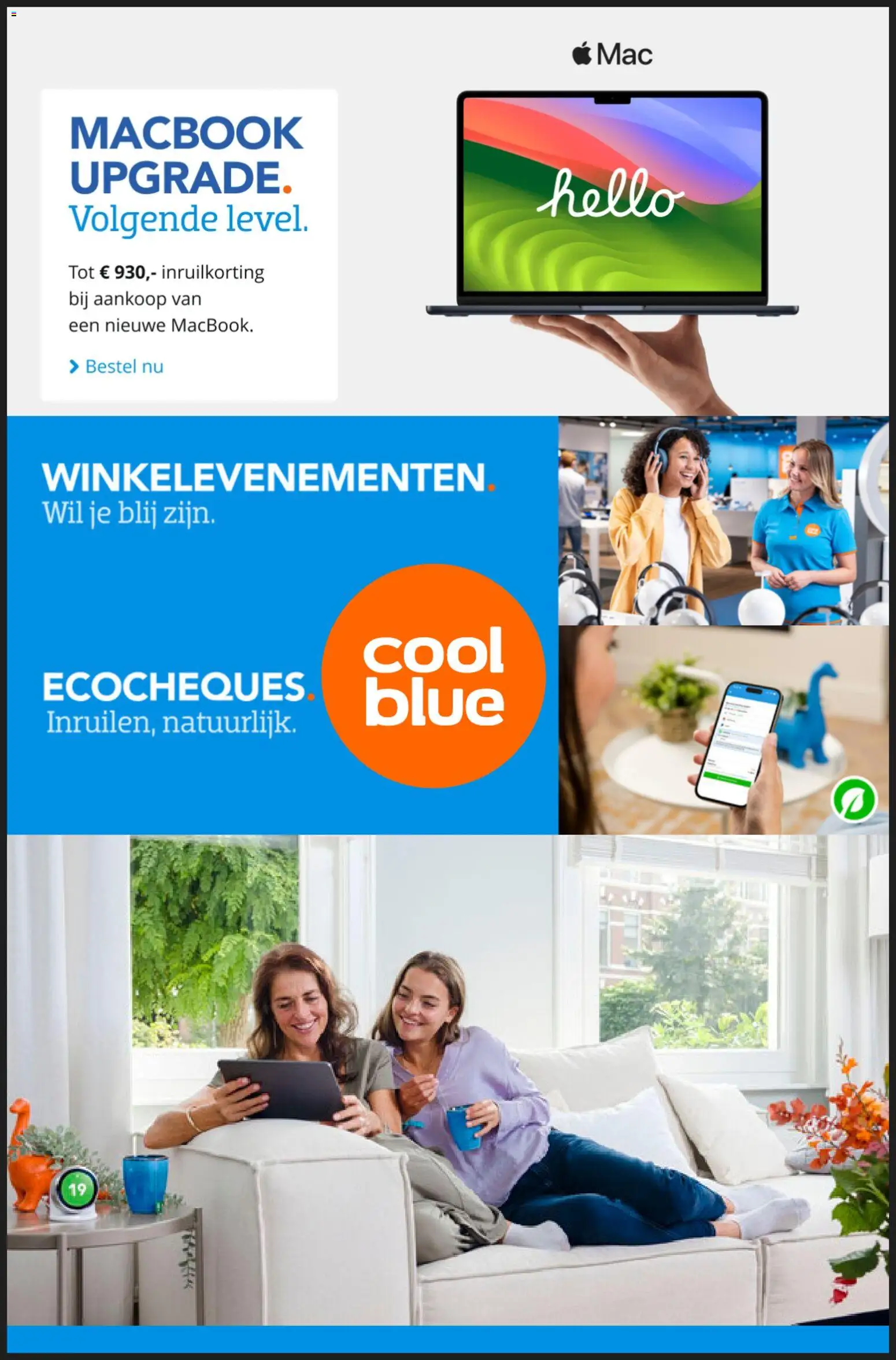 Coolblue folder / publicité - pagina 1- geldig vanaf 13/10/2026