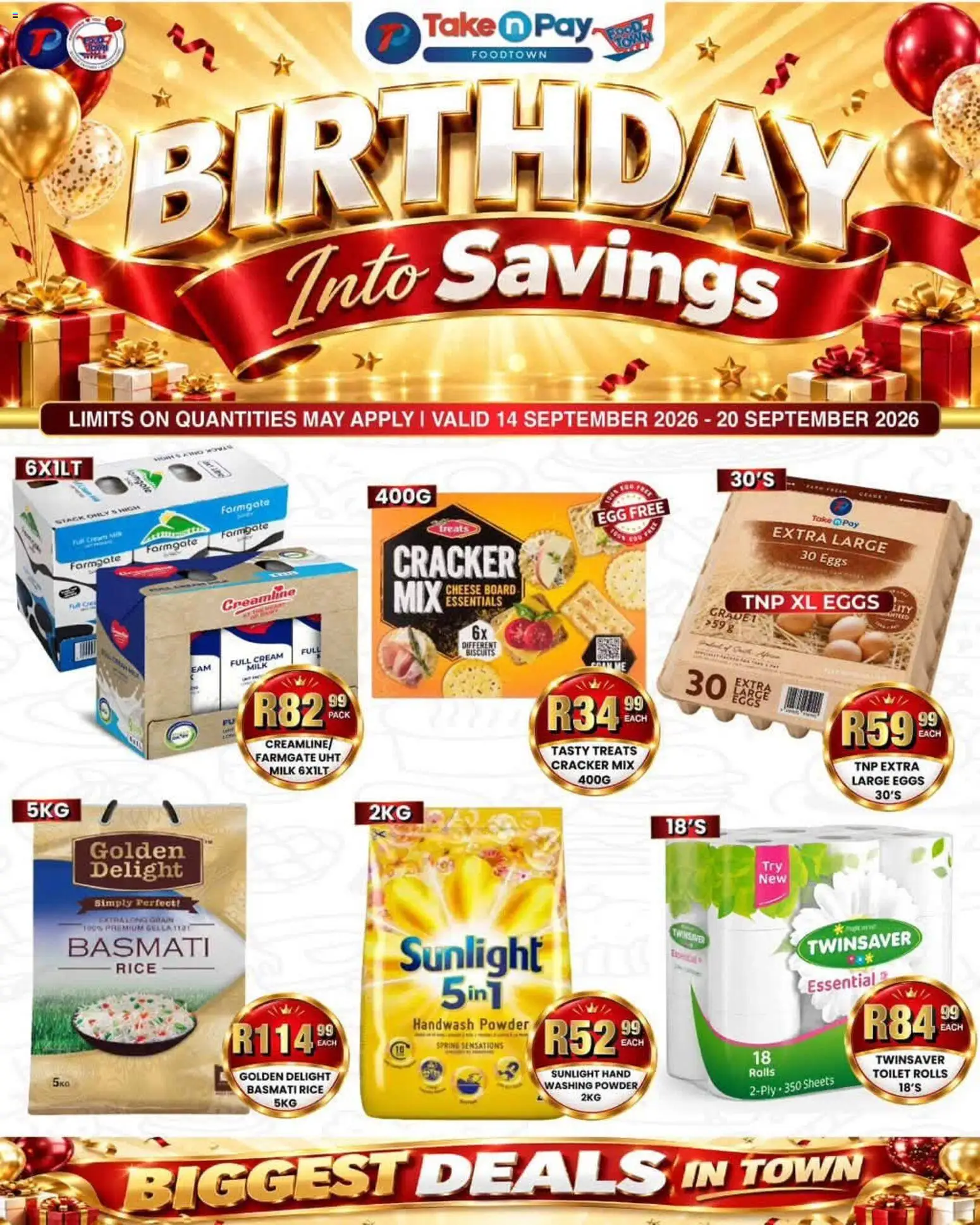 Take n Pay Specials - page 1- valid from 14/09/2026