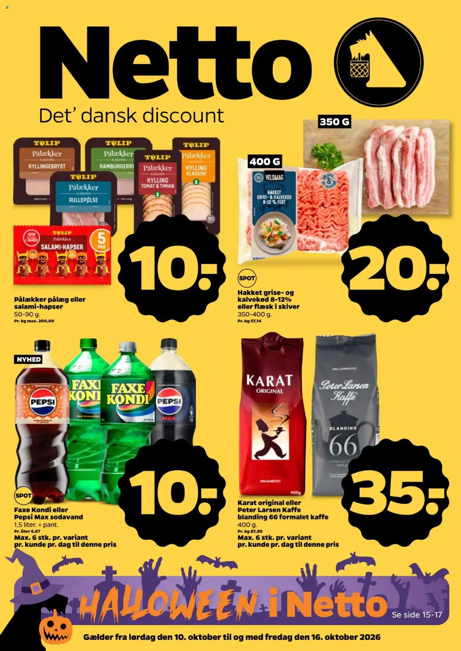 Netto - Tilbudsavis uge 42 - side 1- gyldig fra 10/10/2026