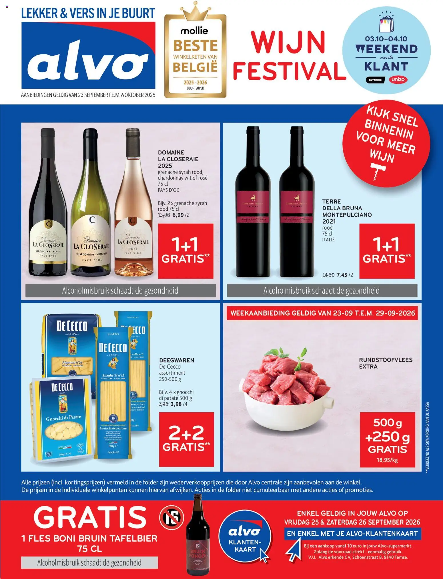 Alvo Folder - pagina 1- geldig vanaf 23/09/2026