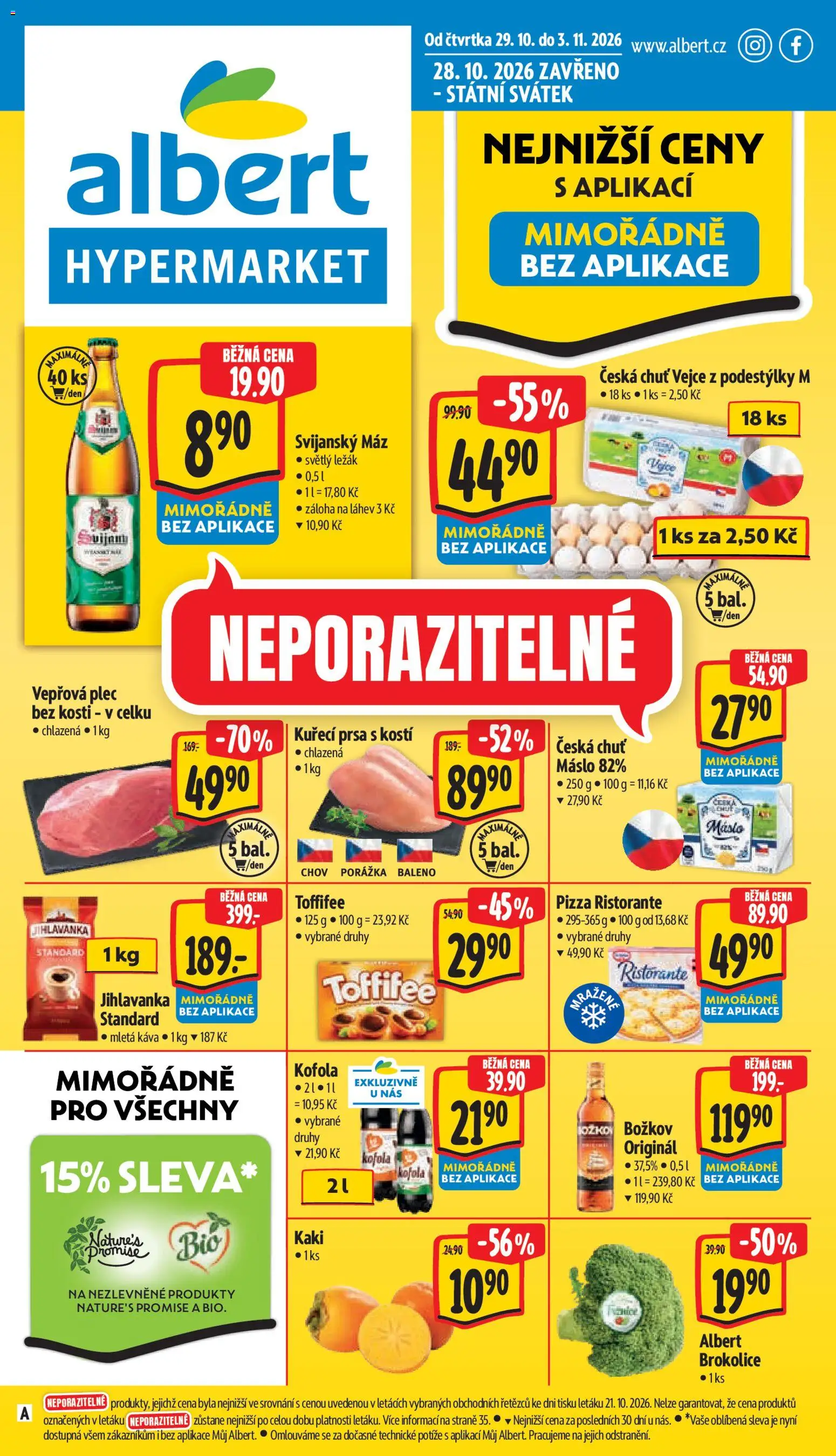 Albert leták - Hypermarket - strana 1- platný od 28.10.2026