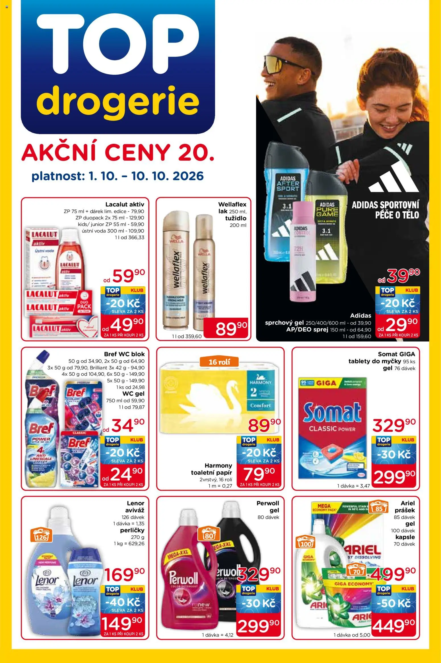 Top drogerie leták - strana 1- platný od 01.10.2026