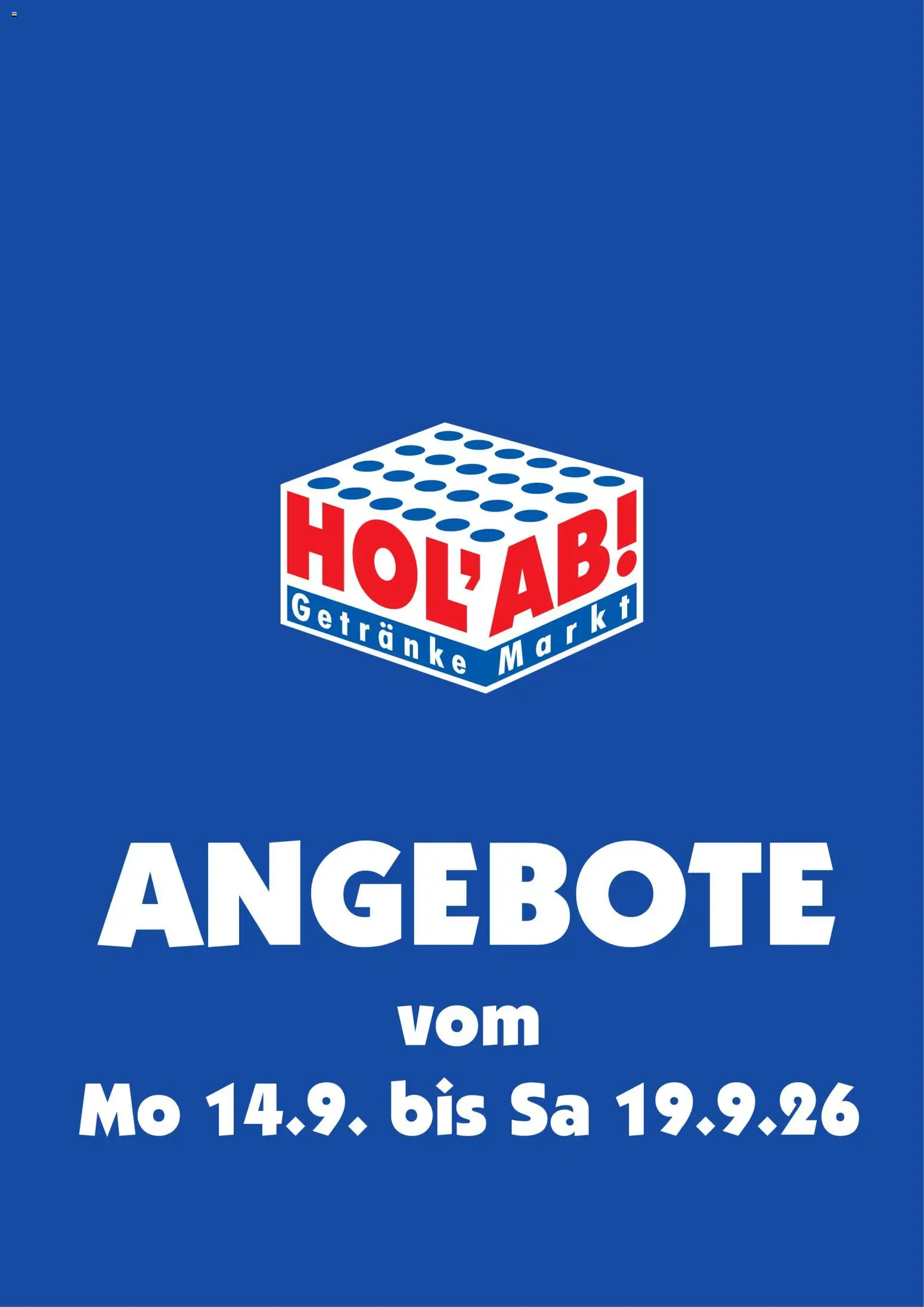 HOL’AB! Prospekt - Seite 1 - gültig ab 14.09.2026