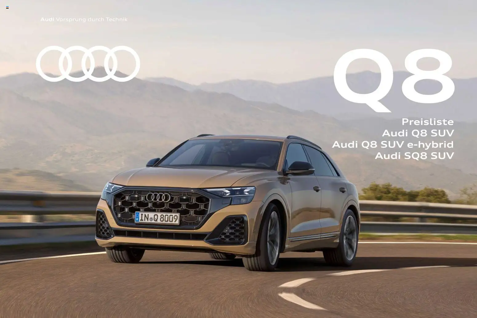 Audi Q8 - Seite 1 - gültig ab 06.11.2025