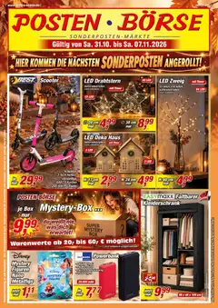 Vorschau Posten Börse Prospekt gültig ab 31.10.2026