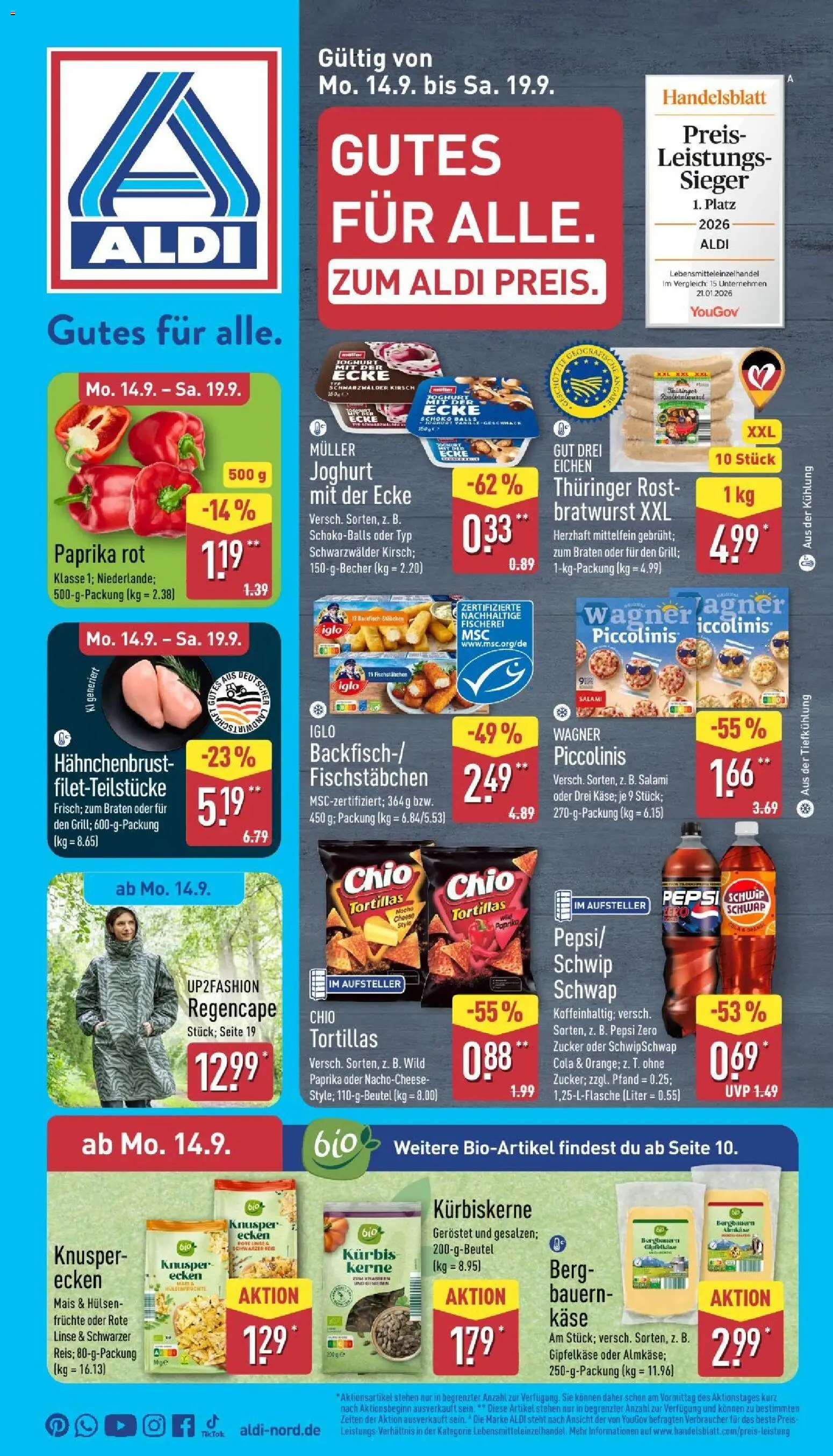 Aldi Prospekt - Seite 1 - gültig ab 14.09.2026
