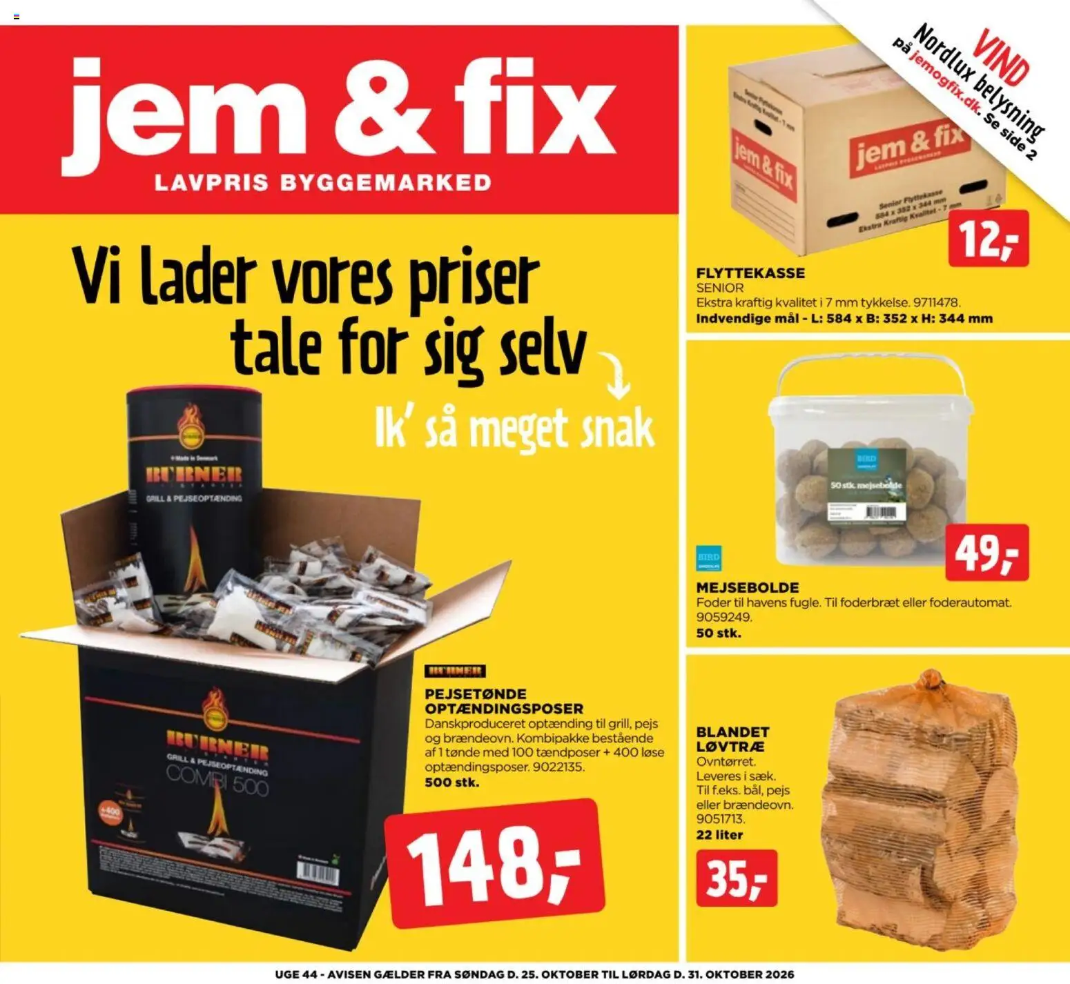 Jem & fix - Tilbudsavis uge 44 - side 1- gyldig fra 25/10/2026