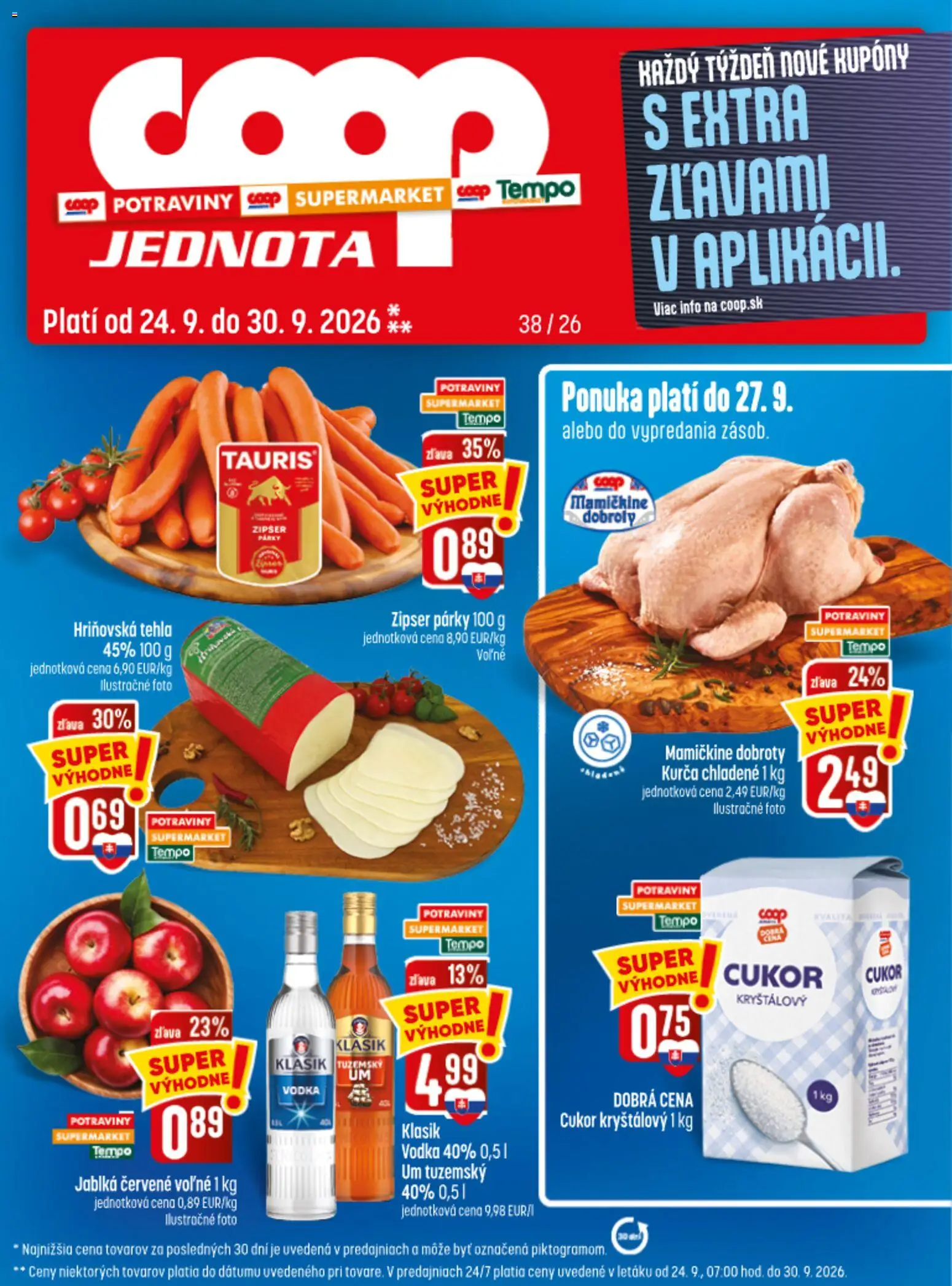 COOP Jednota leták - strana 1- platný od 24.09.2026