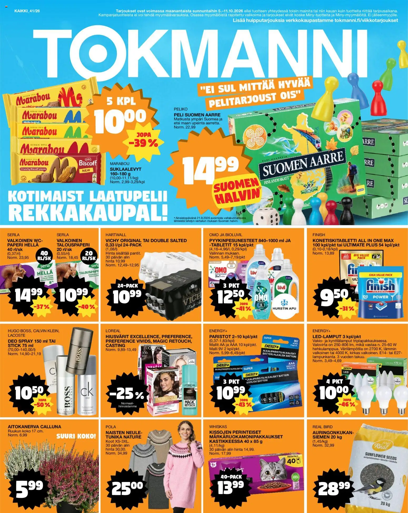 Tokmanni tarjoukset - sivu 1- voimassa alkaen 05/10/2026