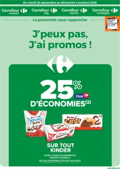 Aperçu Carrefour City catalogue valable à partir du 22/09/2026