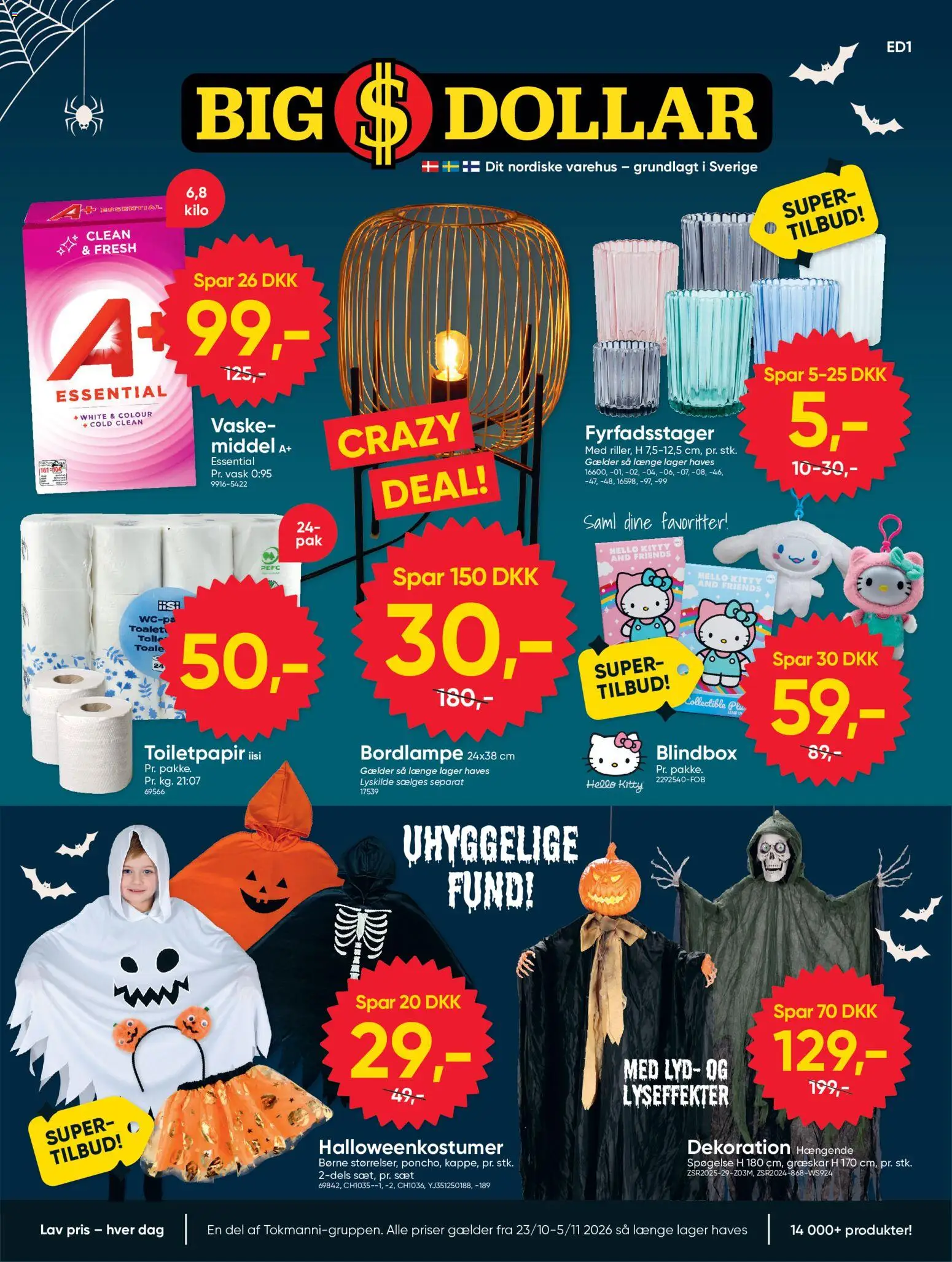 Bigdollar - Tilbudsavis - side 1- gyldig fra 23/10/2026