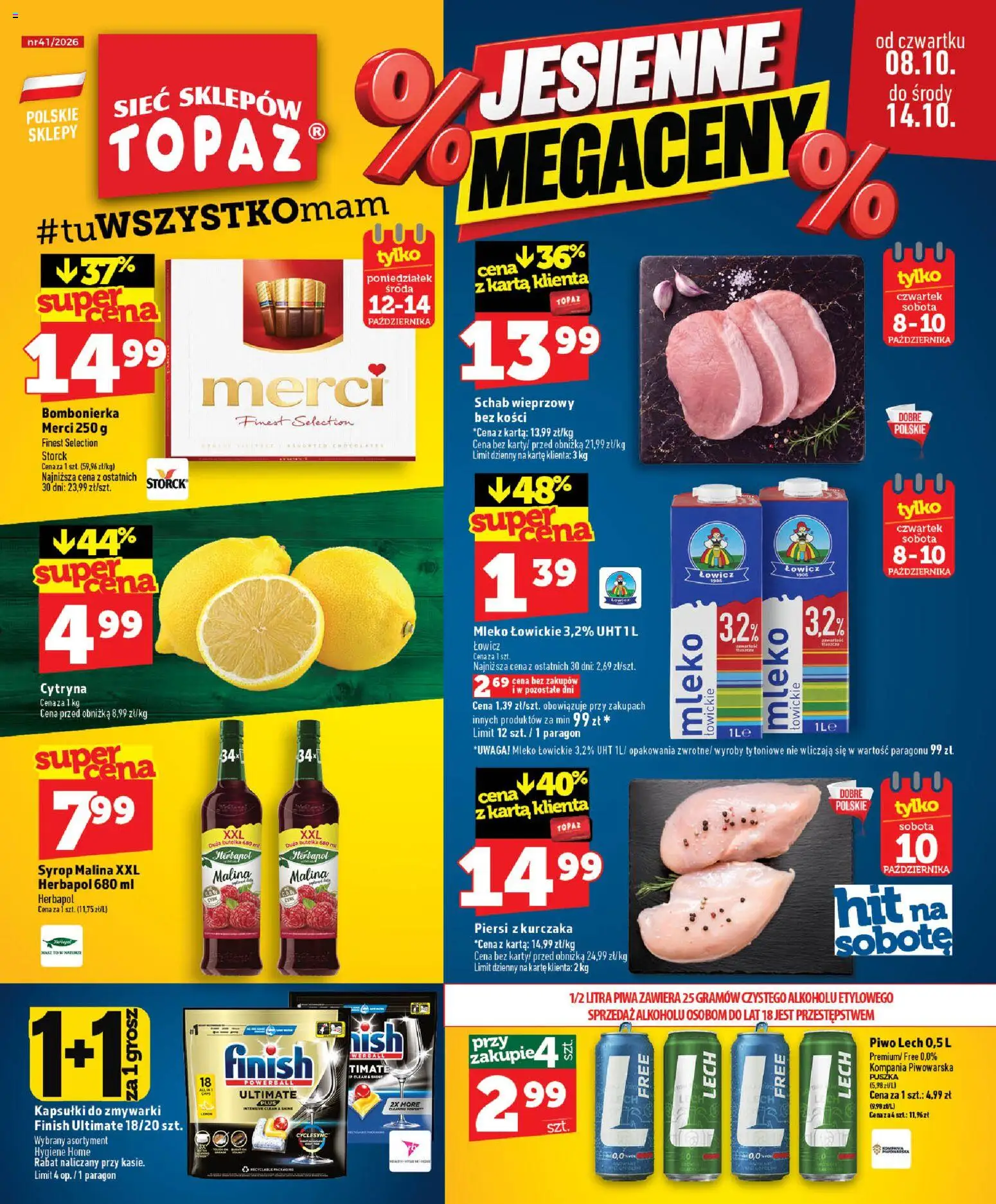 Topaz gazetka - strona 1- ważny od 08.10.2026