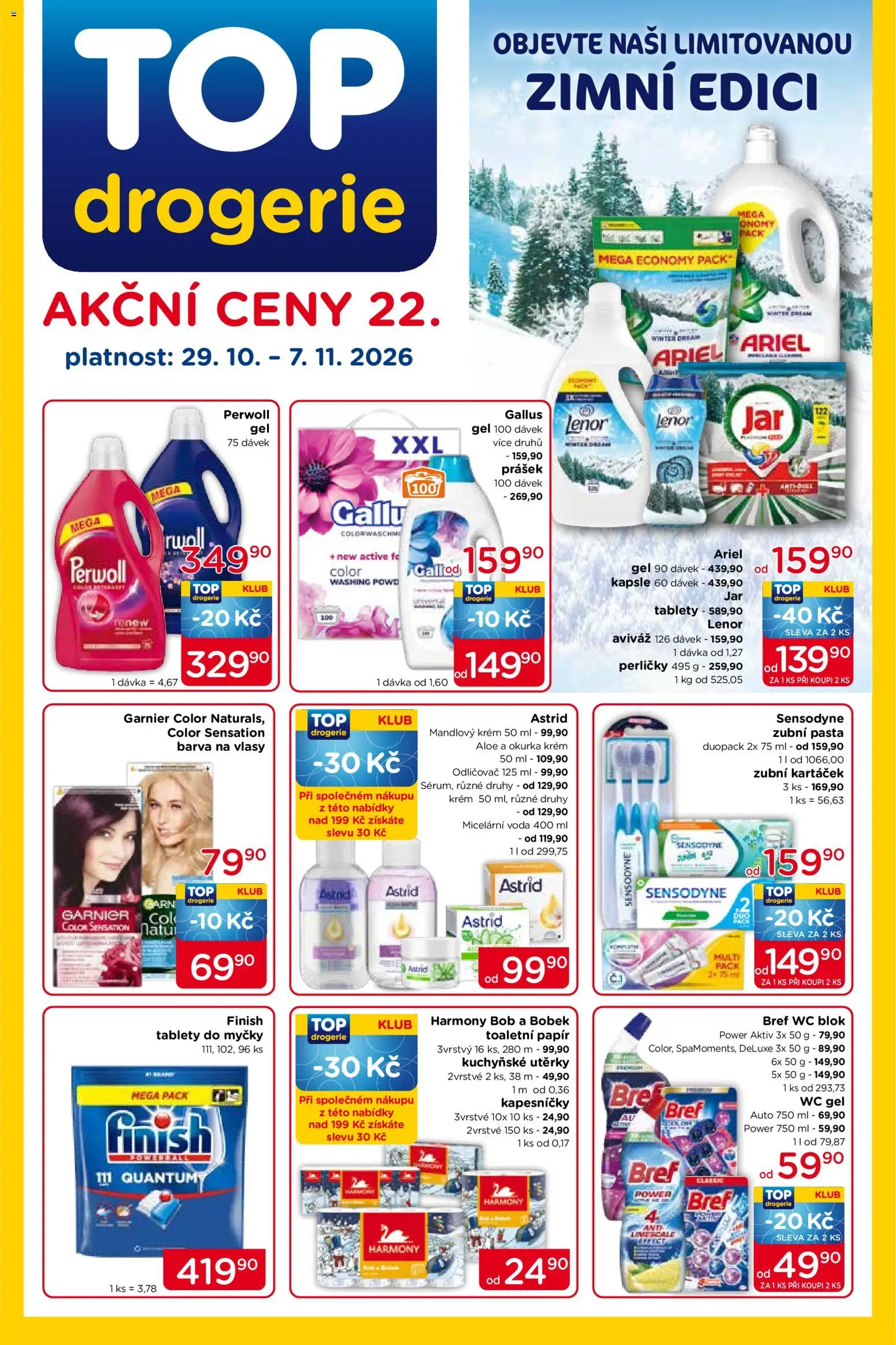 Top drogerie leták - strana 1- platný od 29.10.2026