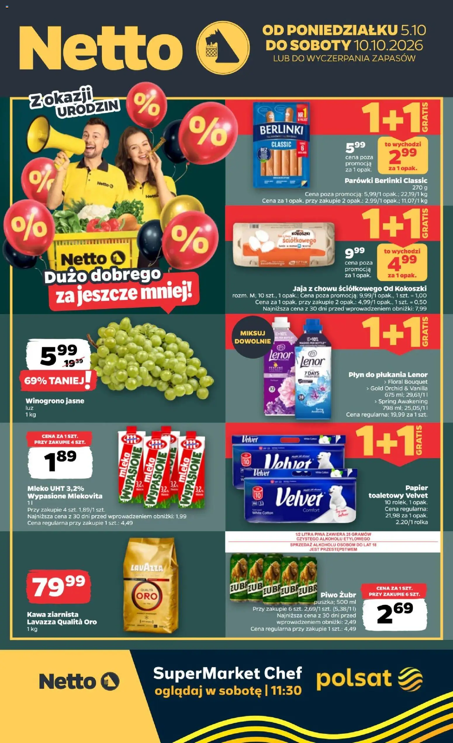 Netto gazetka od poniedziałku - strona 1- ważny od 05.10.2026