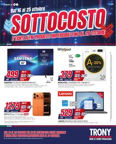 Anteprima Trony volantino valida dal 16/10/2026