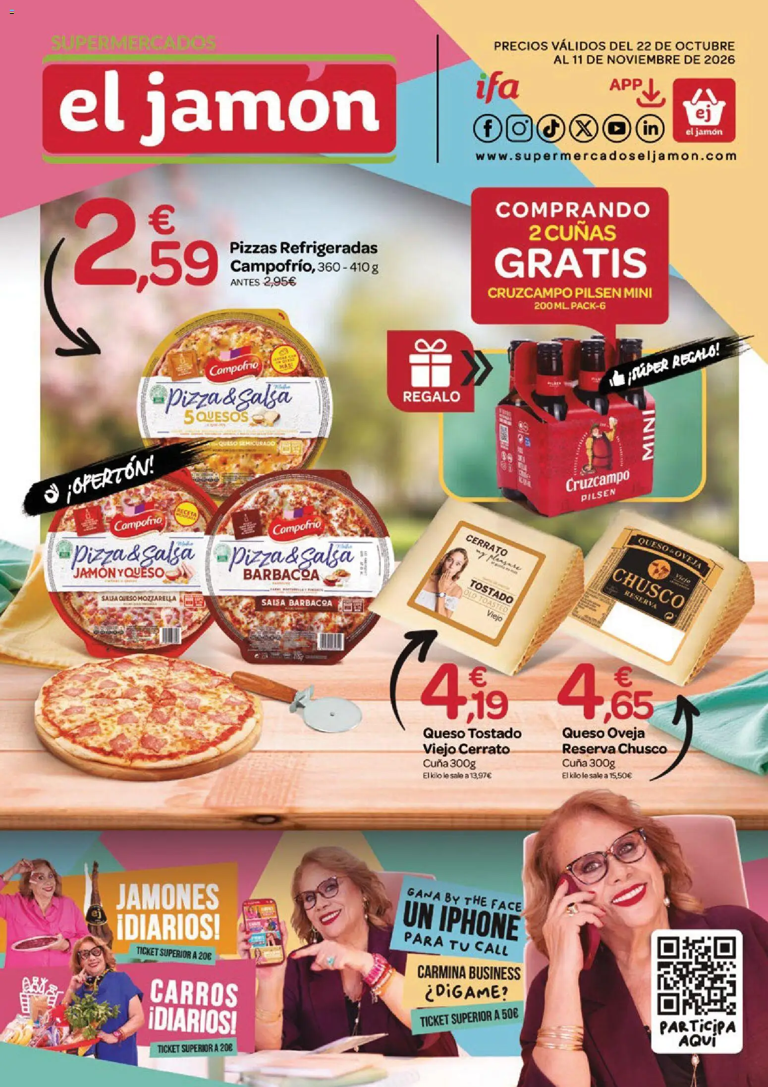 Supermercados El Jamón folleto - Página de 1 - Válido desde 22/10/2026
