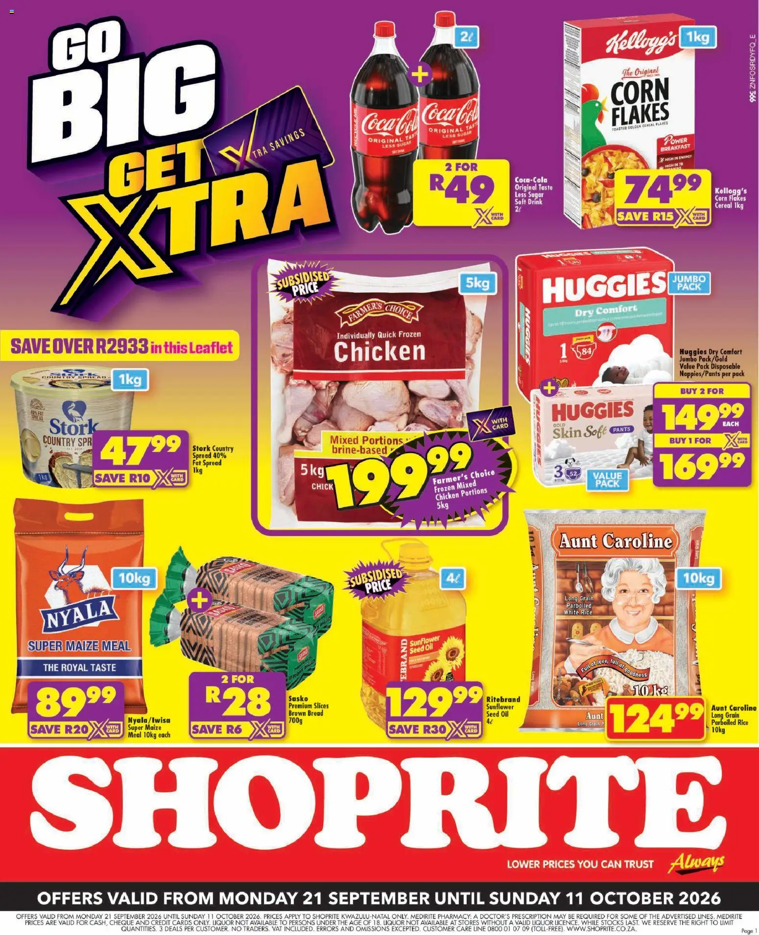 Shoprite Specials - page 1- valid from 21/09/2026