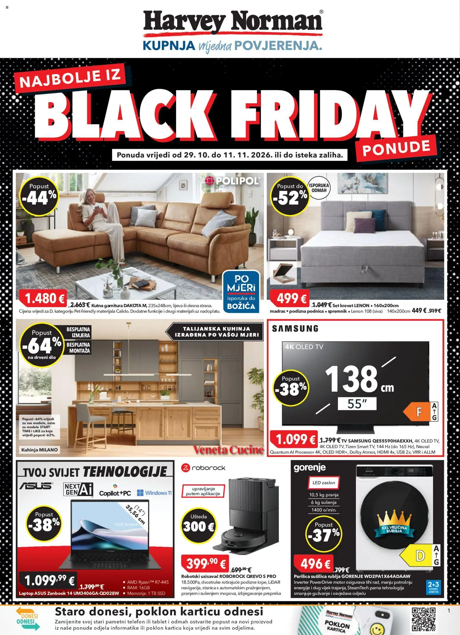 Harvey Norman Black Friday - stranica 1- važeći od 29.10.2026