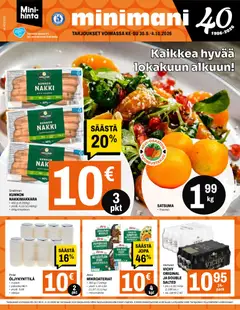 Esikatselu Minimani tarjoukset voimassa alkaen 30/09/2026