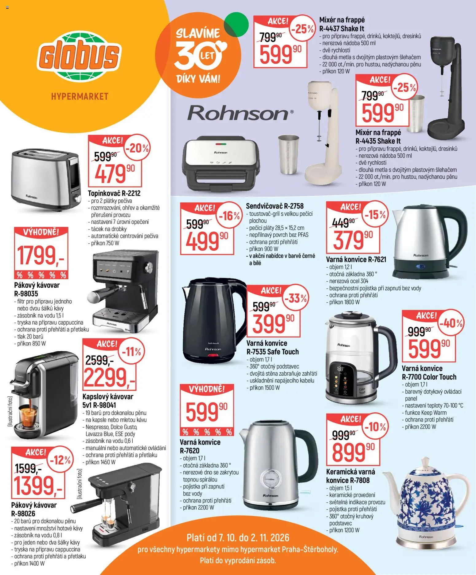 Globus leták - Hypermarket - strana 1- platný od 07.10.2026