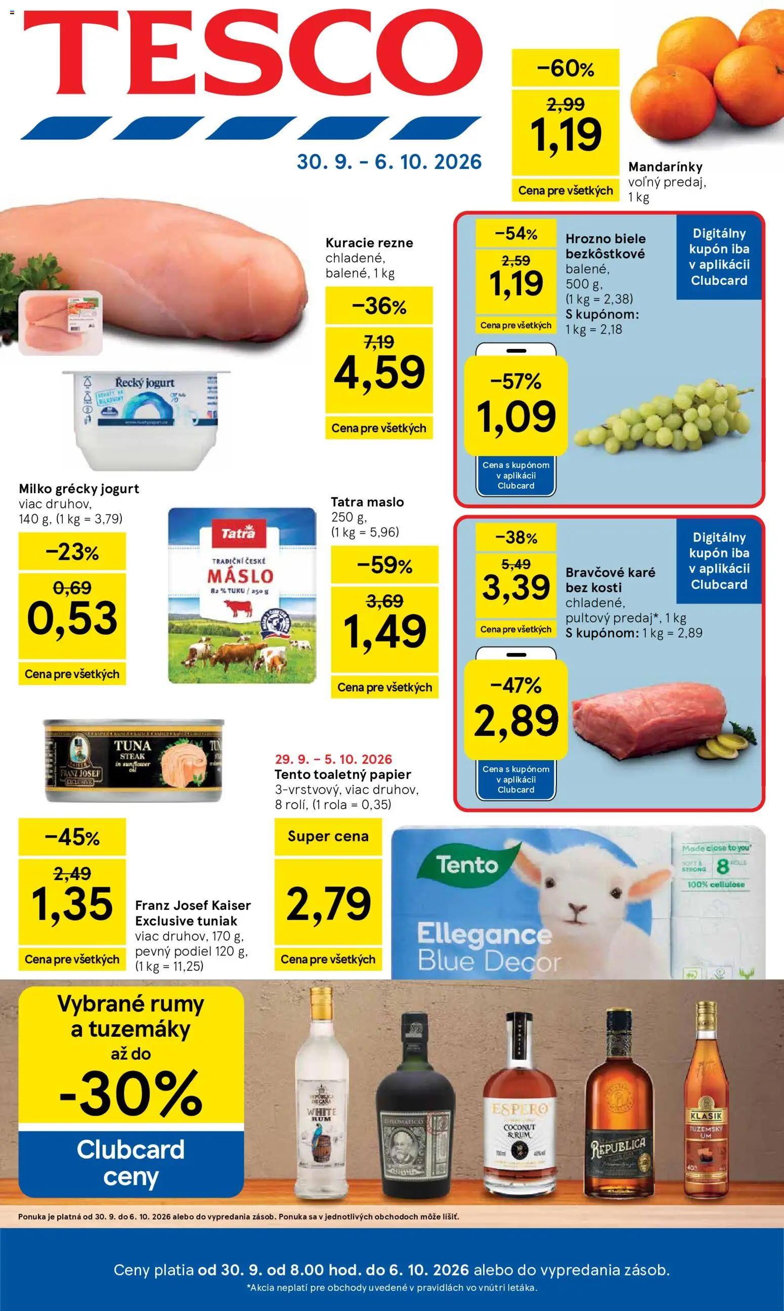 Tesco Hypermarket - leták - strana 1- platný od 30.09.2026