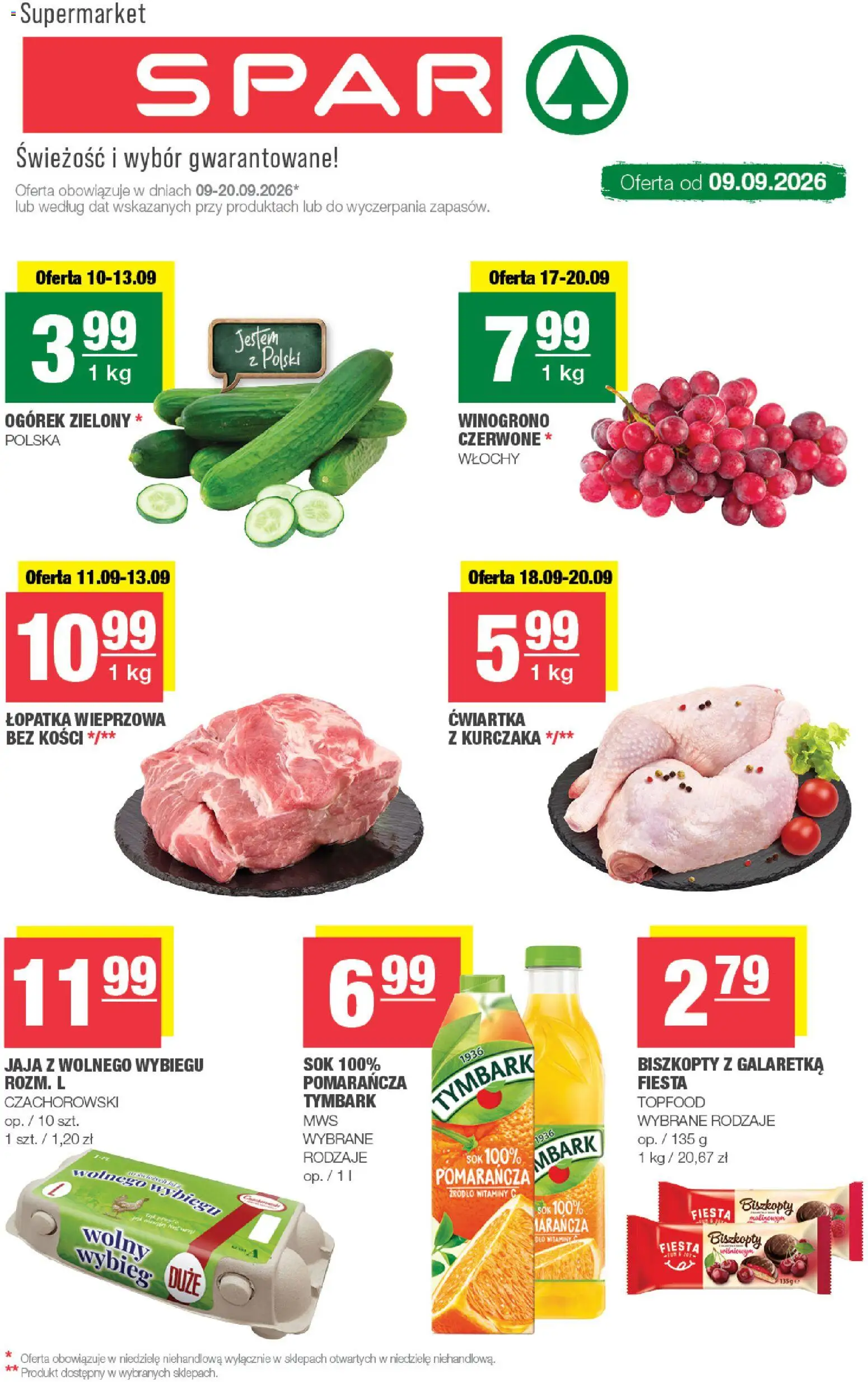 Spar gazetka - strona 1- ważny od 09.09.2026