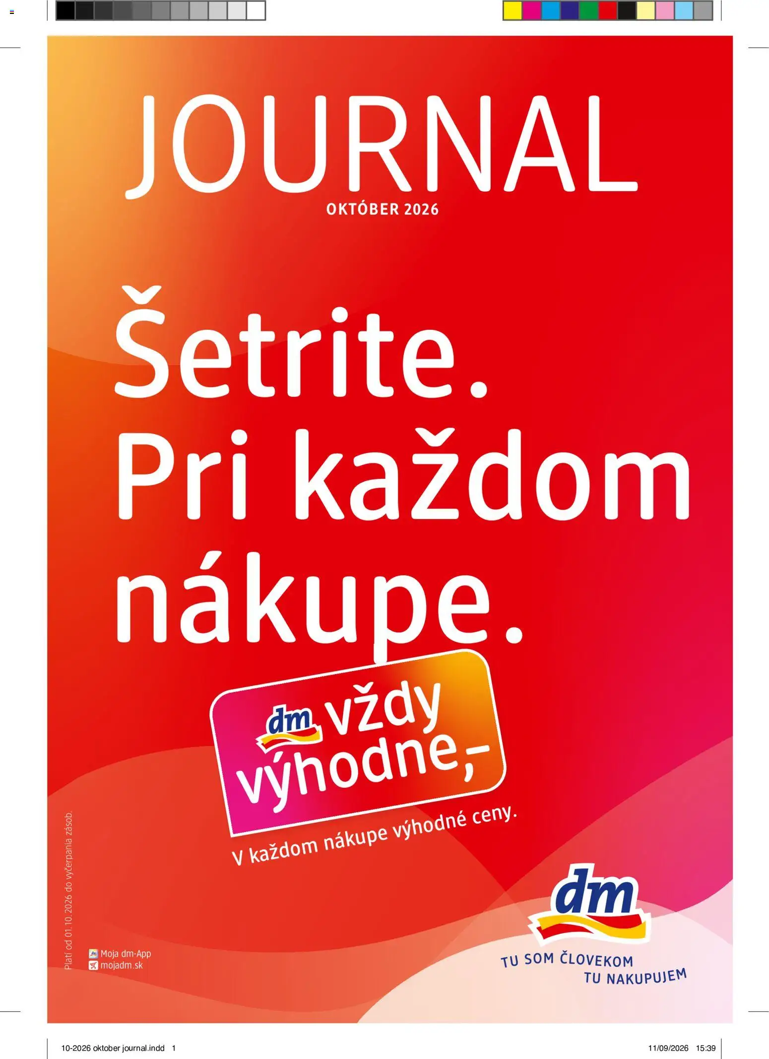 dm drogerie leták - strana 1- platný od 01.10.2026
