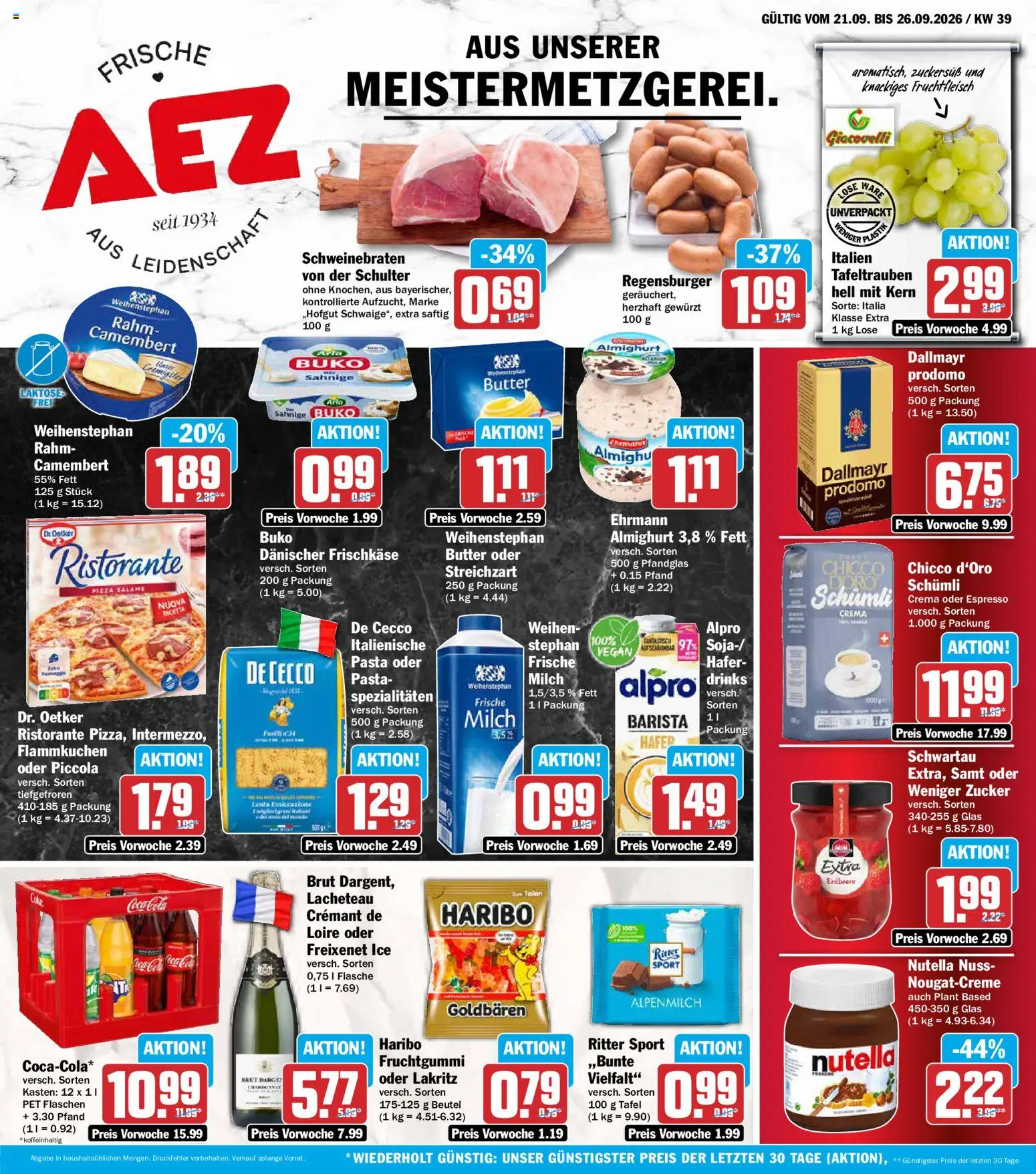 AEZ Prospekt - Seite 1 - gültig ab 21.09.2026