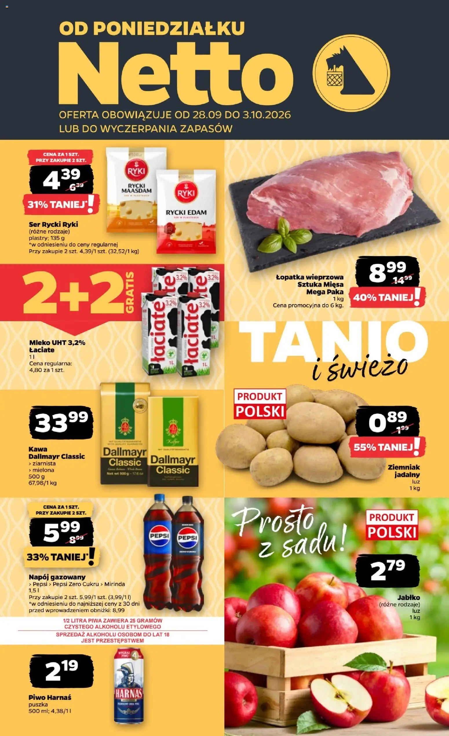 Netto gazetka od poniedziałku - strona 1- ważny od 28.09.2026