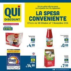 Anteprima Qui Discount volantino valida dal 20/10/2026